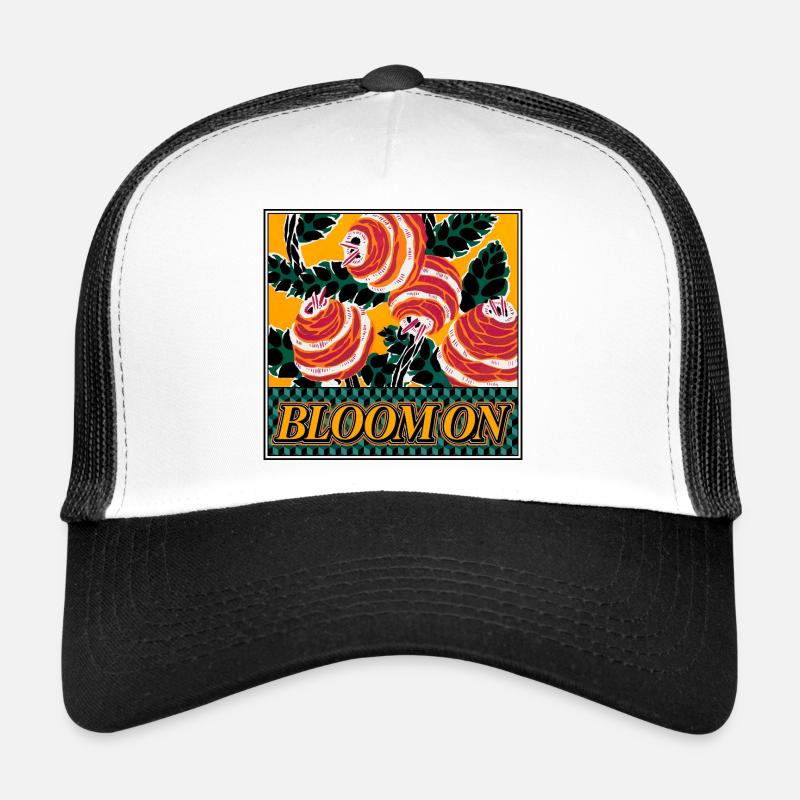 Bloom On - Déclaration florale rétro Casquette trucker 