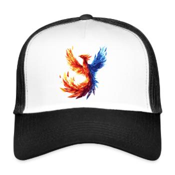 Phoenix phoenix flying magic mythical creature - Trucker Cap - white/black - Front