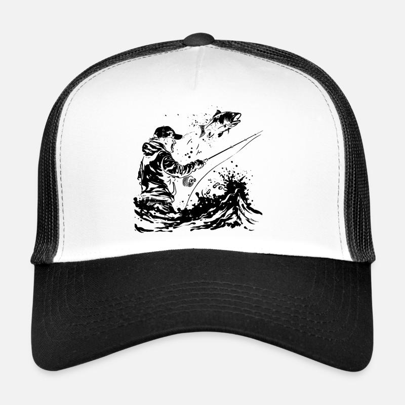 Fishing Drawing Trucker Cap