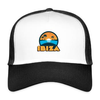 Ibiza Sunset - Trucker Cap - white/black - Front
