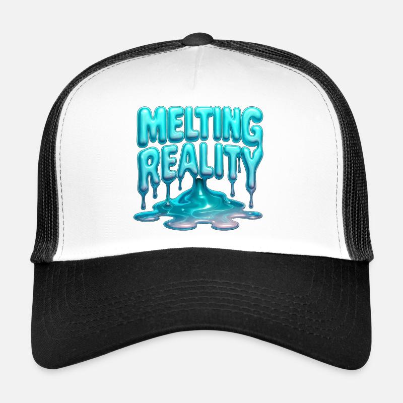 Melting Reality - Trucker Cap - white/black
