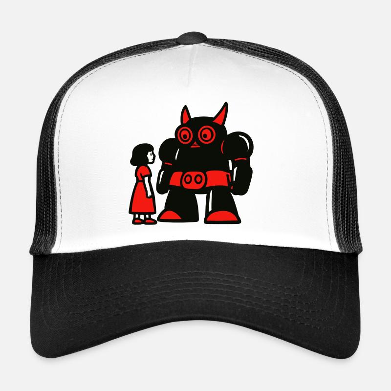 Mädchen und Roboter Trucker Cap