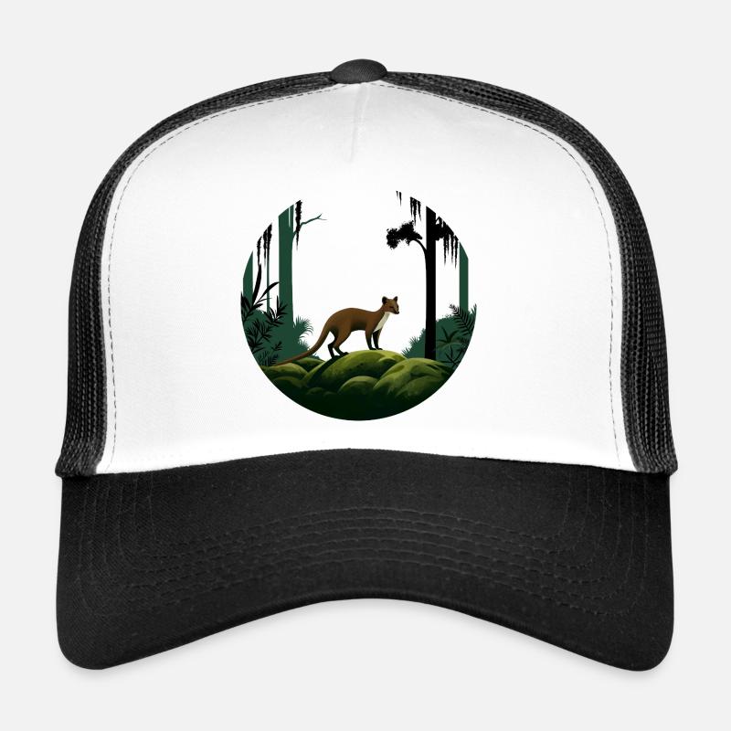 Fossa - Trucker Cap - Weiß/Schwarz