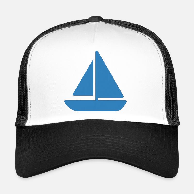 Sailboat Design - Trucker Cap - white/black