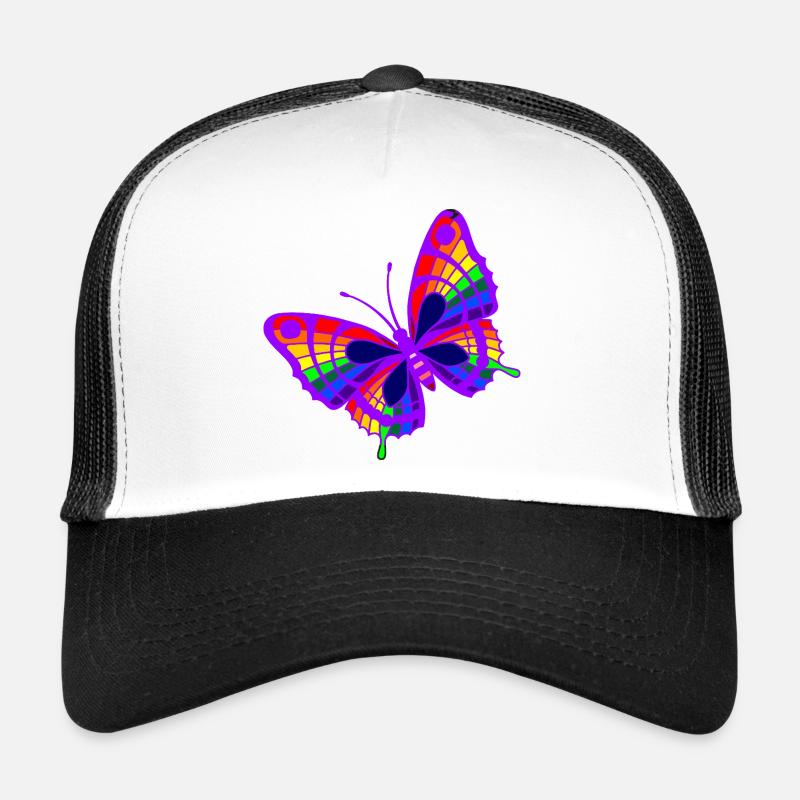 Papillon violet multicolore – Célébrez la diversité Casquette trucker 