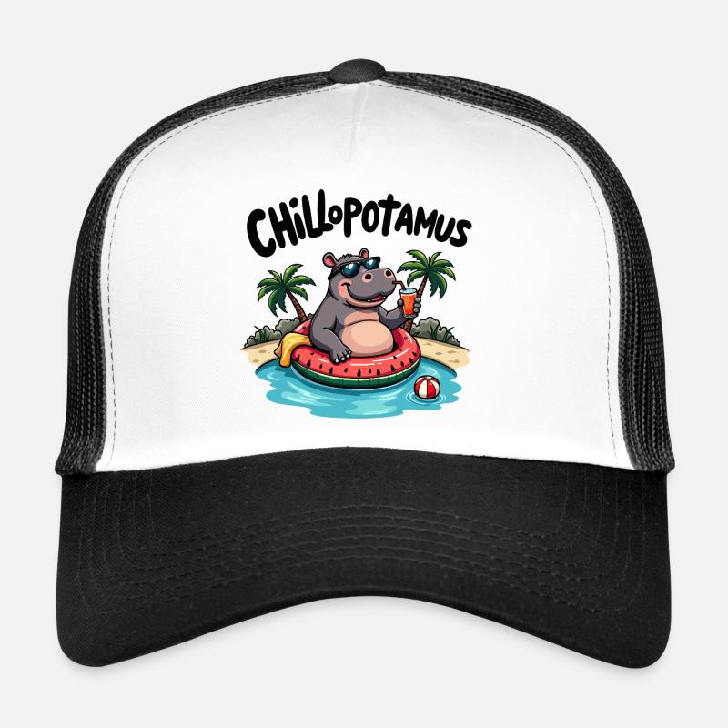 Chillopotamus – das entspannteste Nilpferd der Wel Trucker Cap