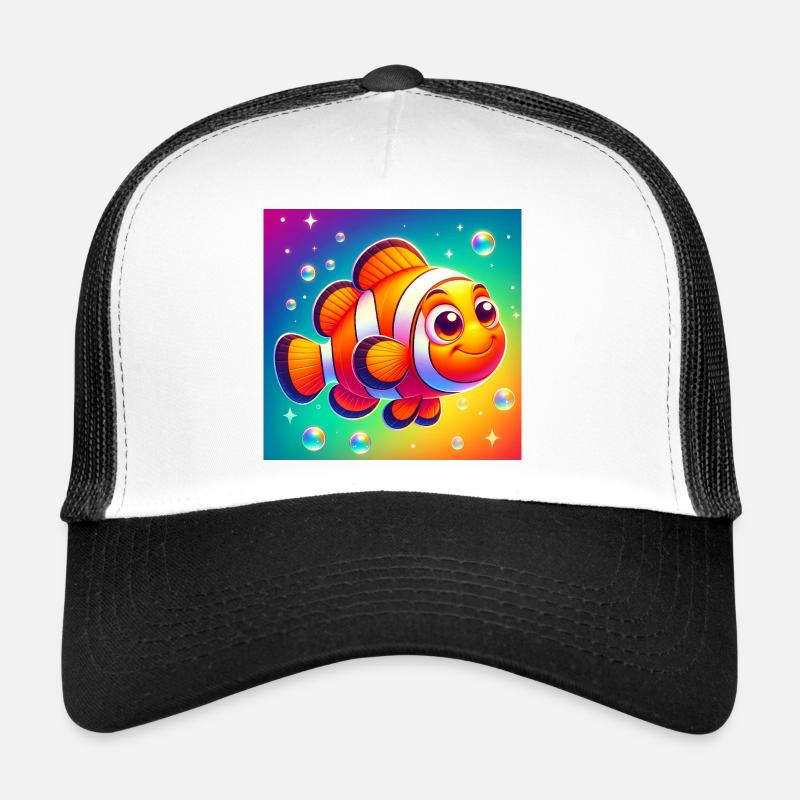 Clownfisch - Trucker Cap - Weiß/Schwarz
