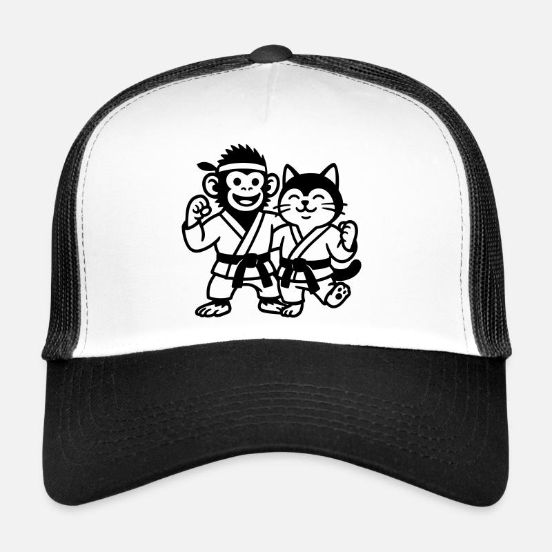 Amici di Karate - Cappellino sportivo - bianco/nero
