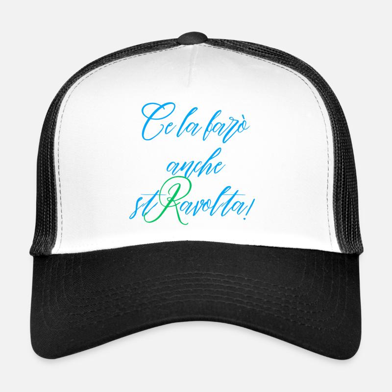 Ich werde es auch verärgern Blau und Grün - Trucker Cap - Weiß/Schwarz