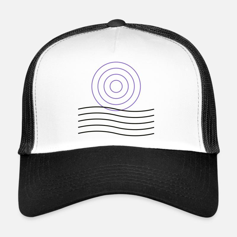 Abstract geometric circle design Trucker Cap
