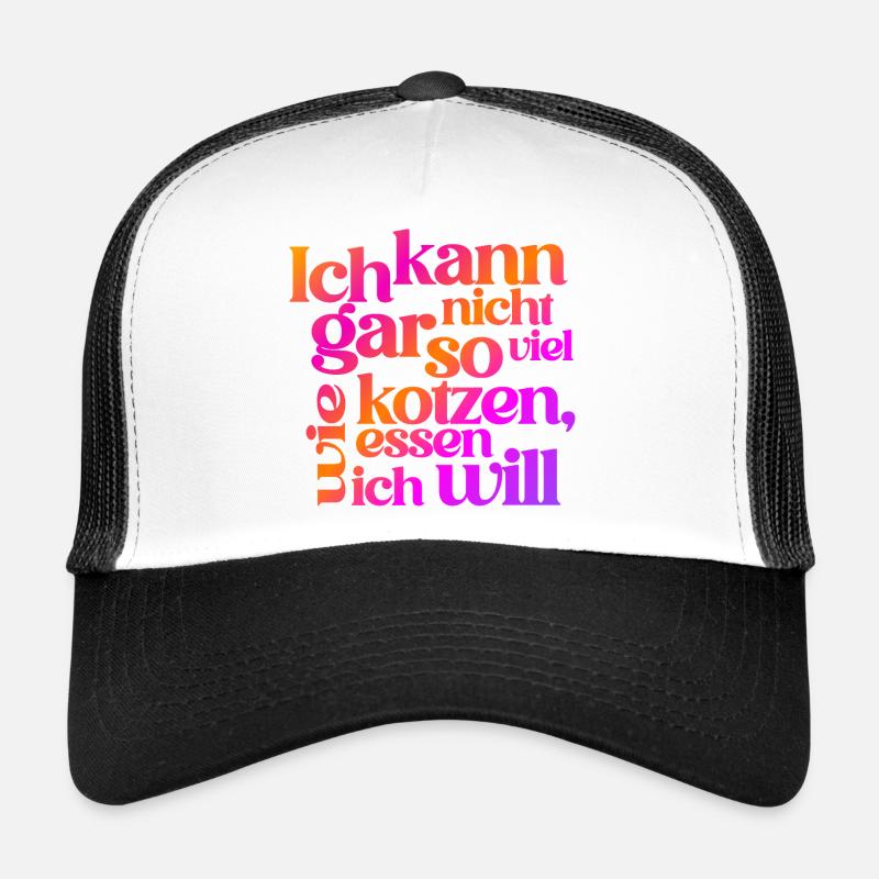 FUNNY VOMITING QUOTE REVERSED :) Trucker Cap