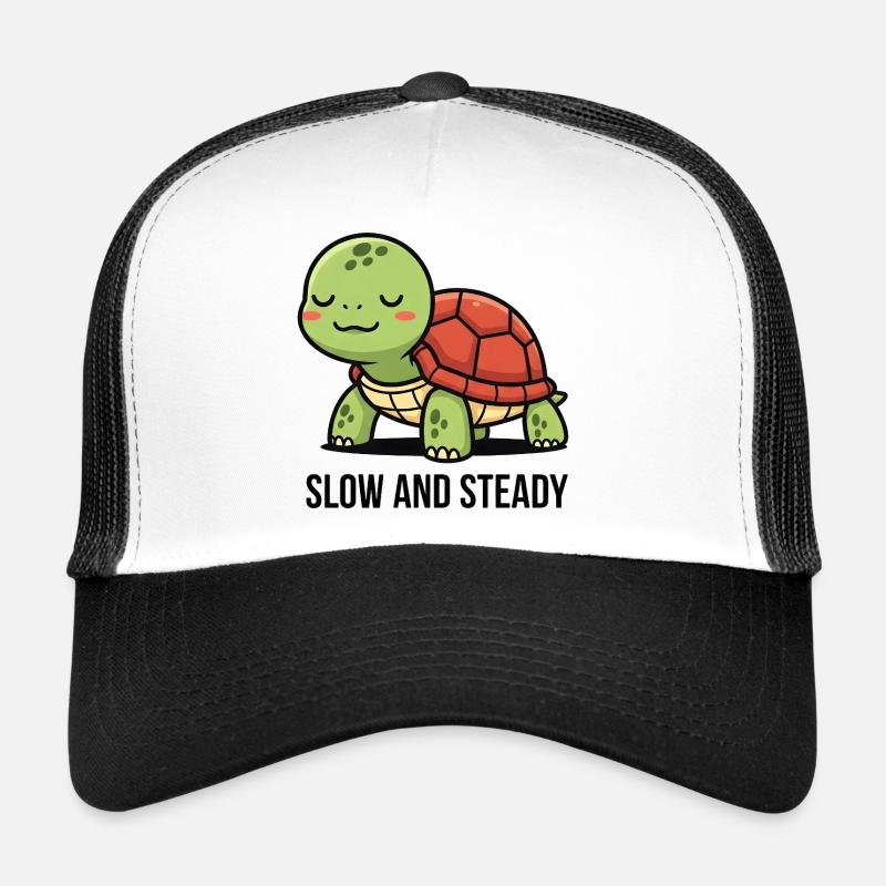 Turtle Slow and Steady Design Trucker Cap