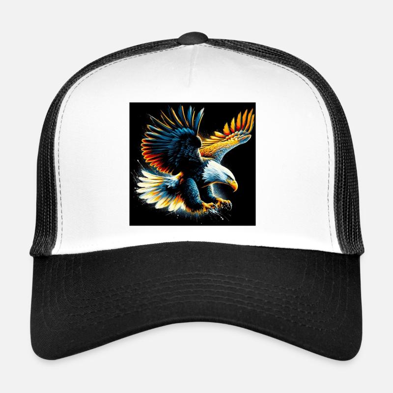 eagle - Trucker Cap - white/black
