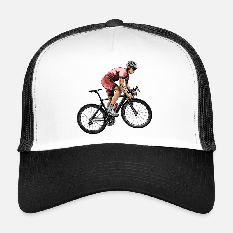 Cycliste dynamique en compétition Casquette trucker 