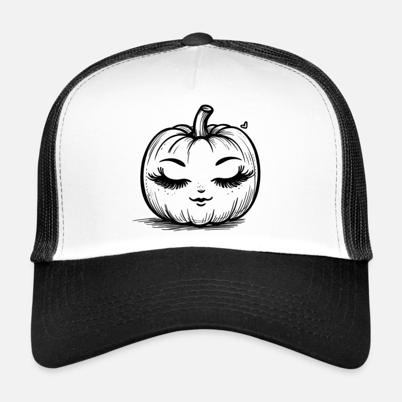 Citrouille charmante et amicale Casquette trucker 