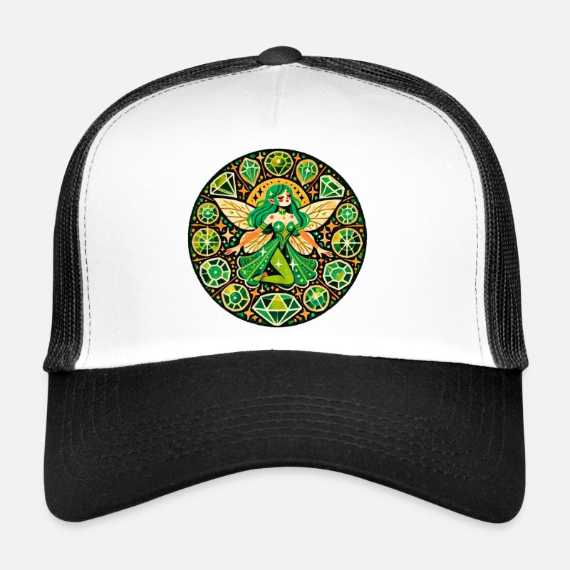 Mandala Fée Émeraude Casquette trucker 