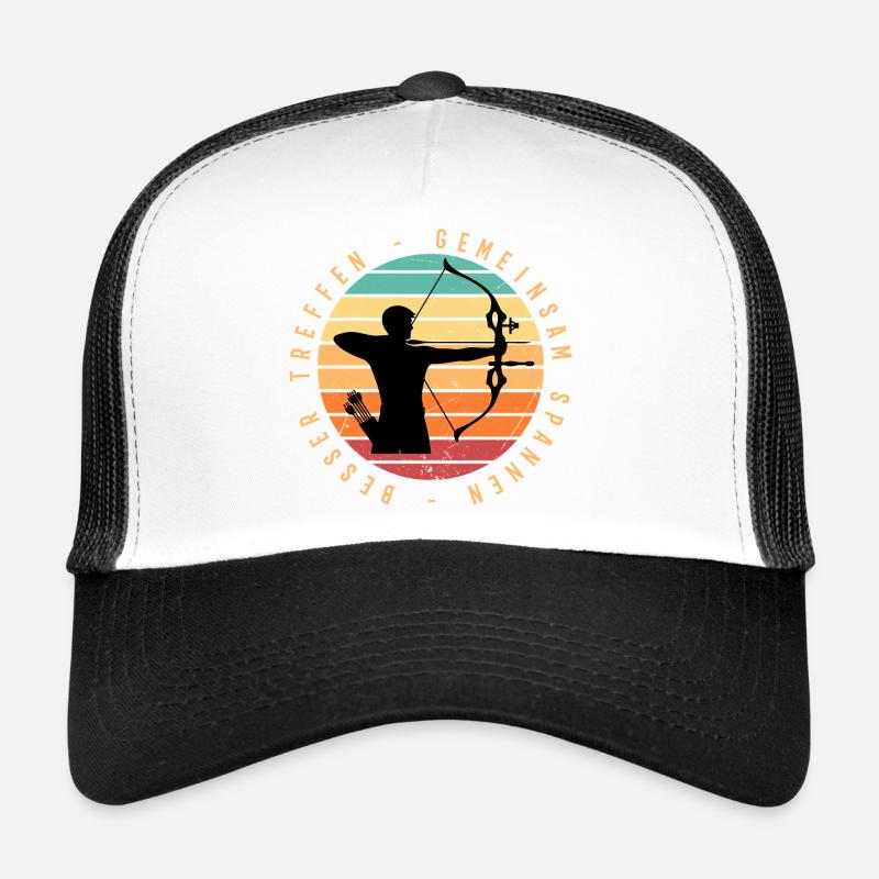 Archer in the sunset - Trucker Cap - white/black