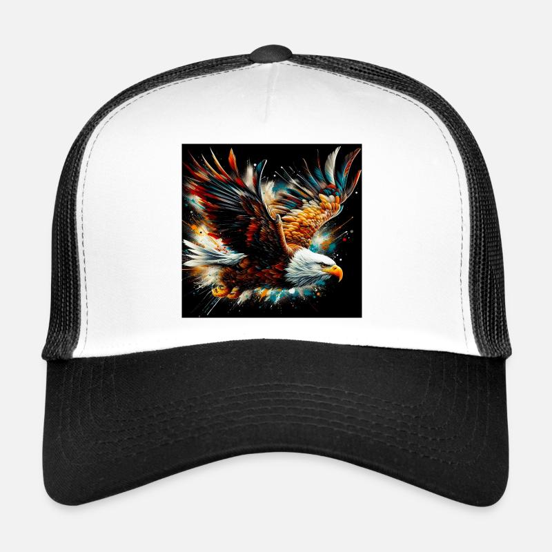 Adler - Trucker Cap - Weiß/Schwarz