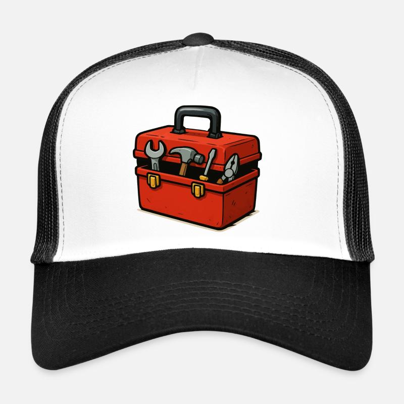 Compact Toolbox Illustration Trucker Cap