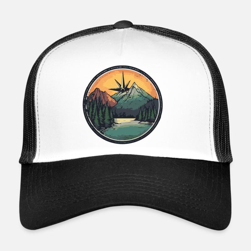 Berge Kompass Trucker Cap