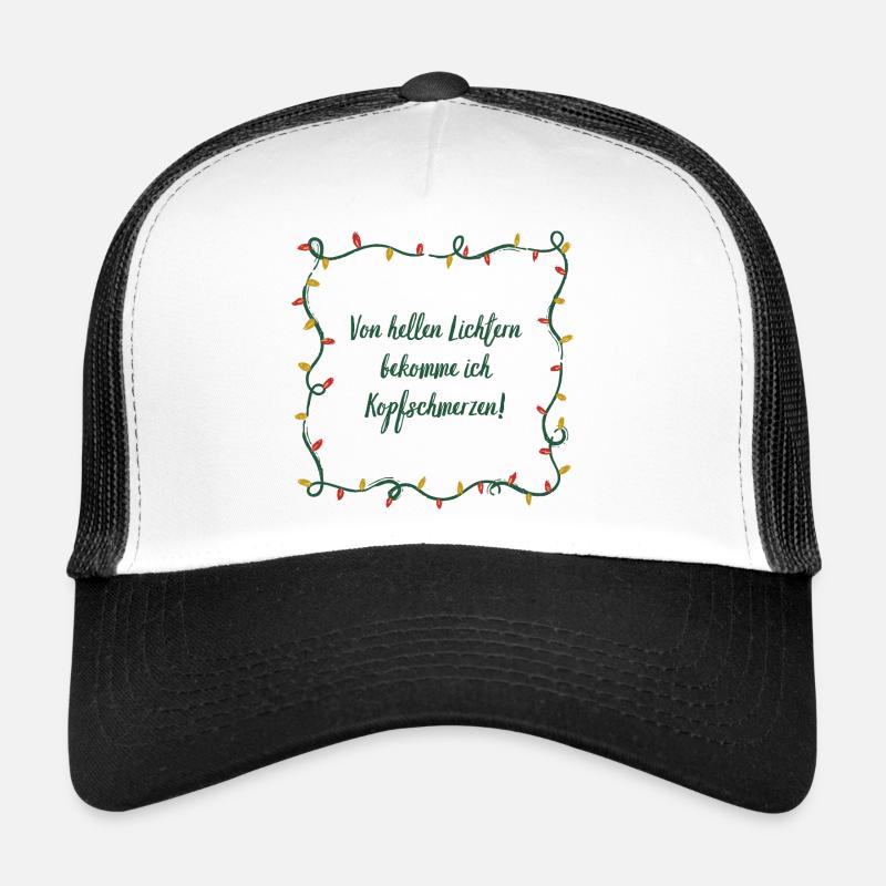 Kopfschmerzen, helle Lichter, Weihnachts-Muffel Trucker Cap