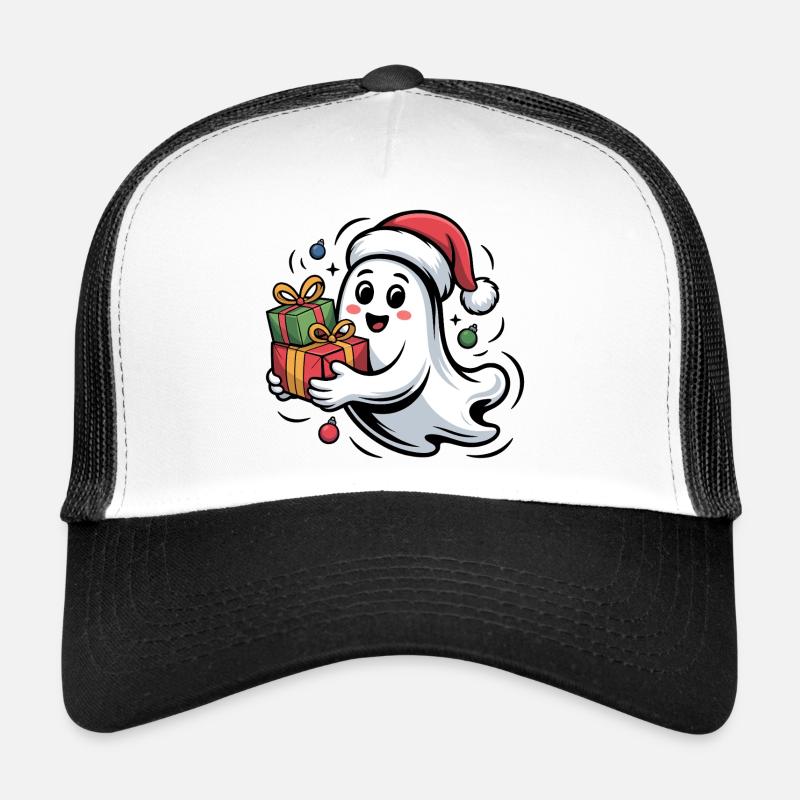 Weihnachtsgeist mit Geschenken Trucker Cap