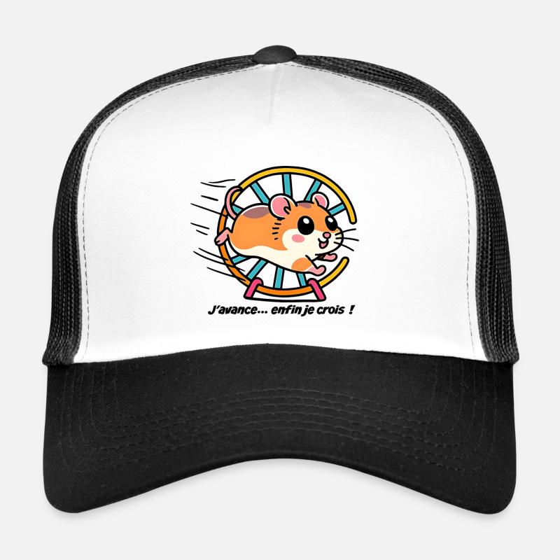 Hamster running in his wheel Trucker Cap