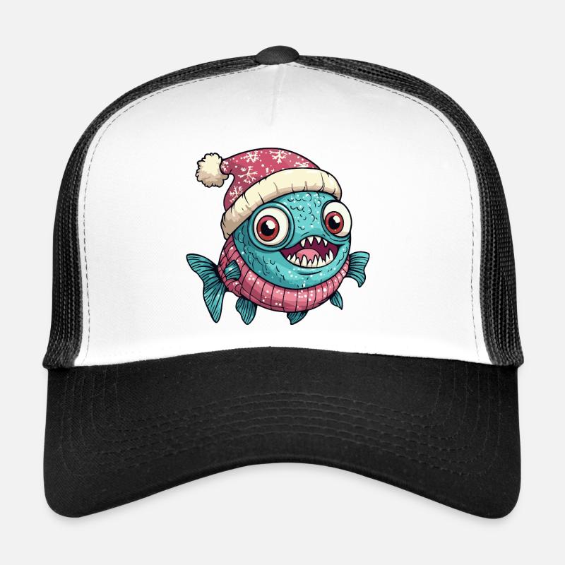 Noël de poisson piranha Casquette trucker 