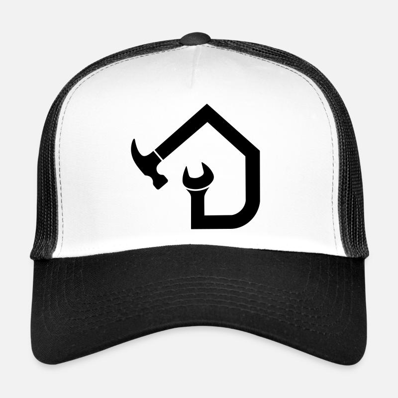 Craftsman Janitor – Hammer Wrench - Trucker Cap - white/black
