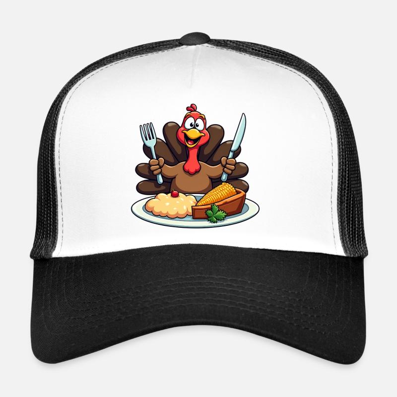 Thanksgiving Drôle Dinde de Thanksgiving Casquette trucker 