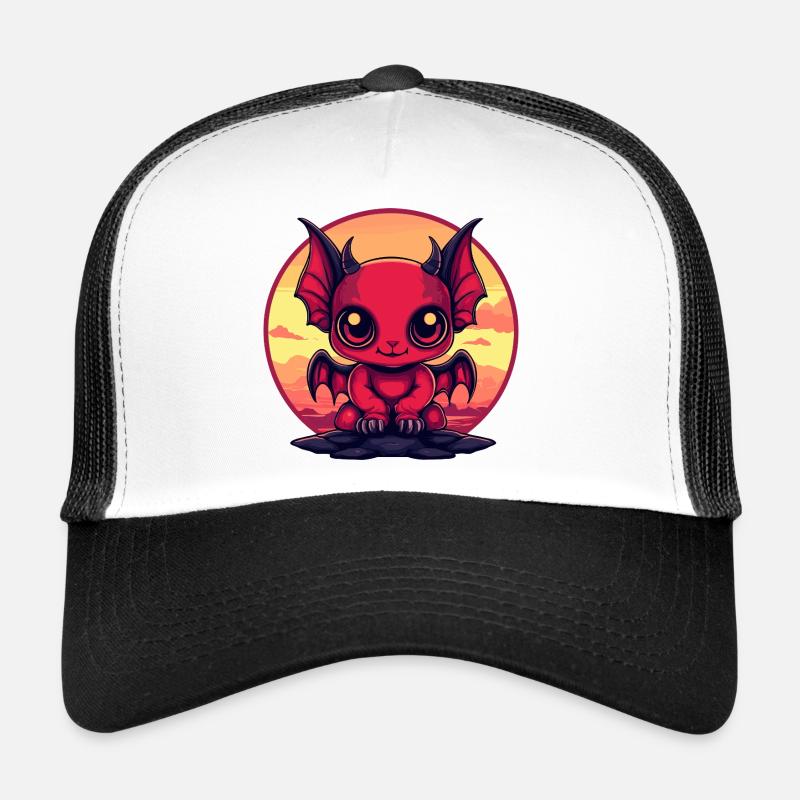 Red Demon Leprechaun in the Evening Trucker Cap