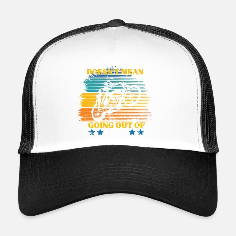 Vieillir ne signifie pas se démoder Moto Casquette trucker 