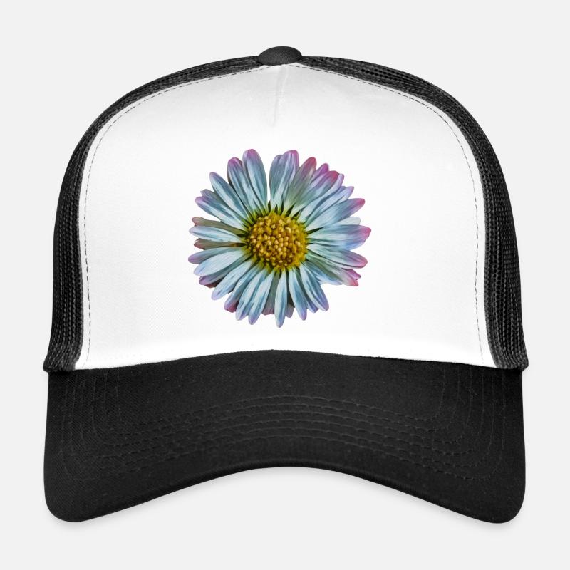 Gänseblümchen - Trucker Cap - Weiß/Schwarz
