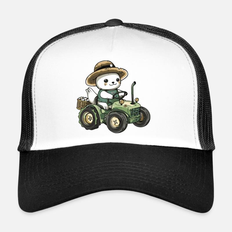 Fermier tracteur d’animaux de phoque Casquette trucker 