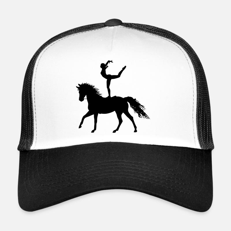 Acrobaties de saut Cheval d’équitation coloré Casquette trucker 