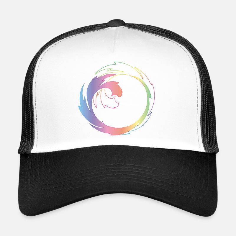 Roue chromatique créative comme cadre de design dynamique Casquette trucker 