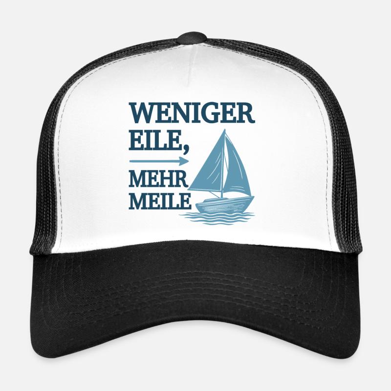 Moins de précipitation, plus de motif de voile d’un mile Casquette trucker 