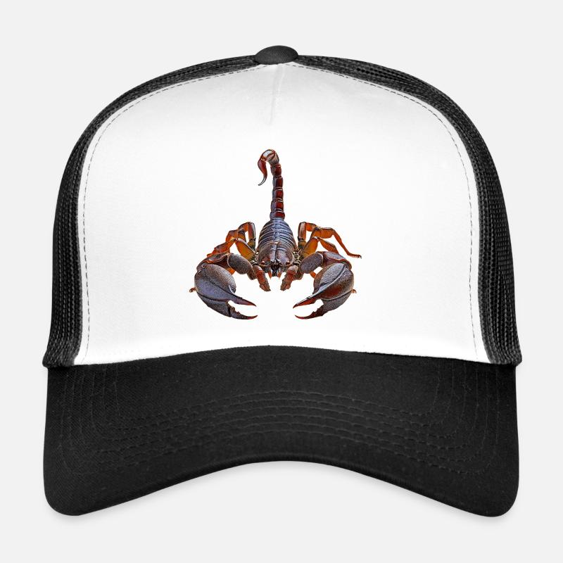 Scorpion - Casquette trucker  - blanc/noir