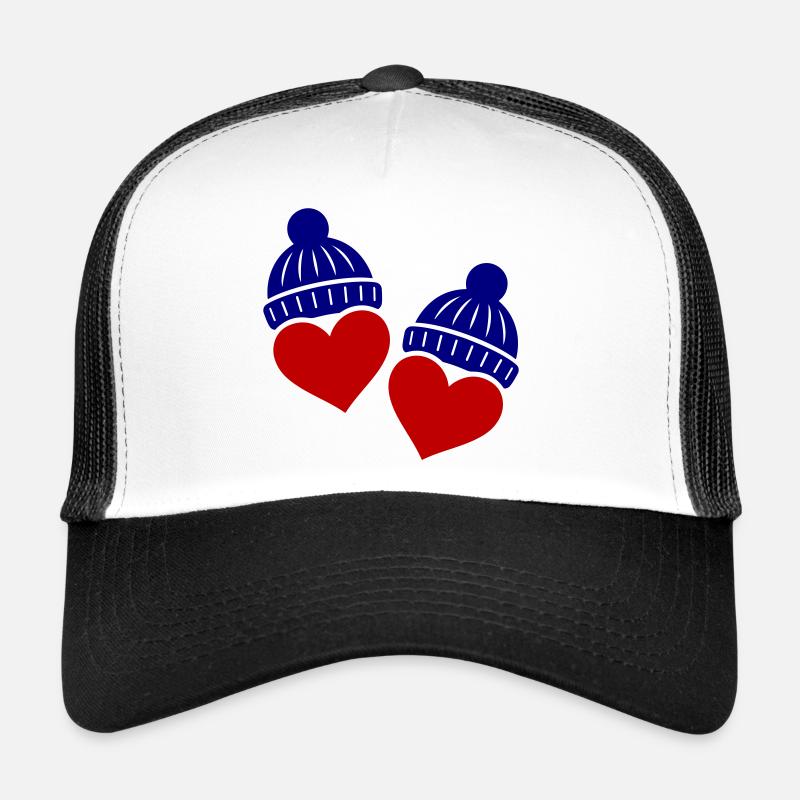 Hearts Winter Hat Love Trucker Cap