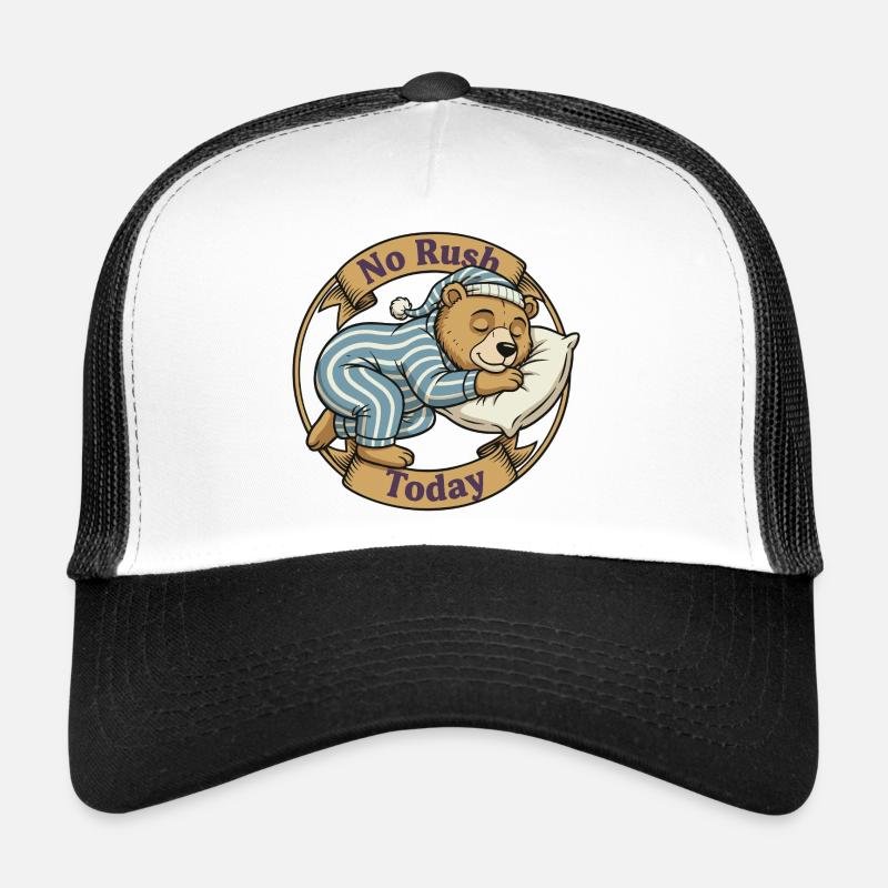 Kein Stress Heute – Bär im Pyjama Trucker Cap