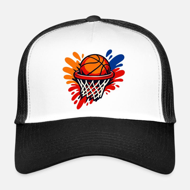Éclaboussure du panier de basket Casquette trucker 