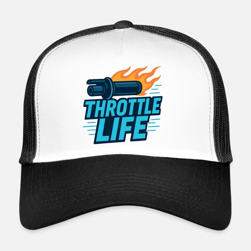 Throttle Life – Motorrad – Biker Trucker Cap
