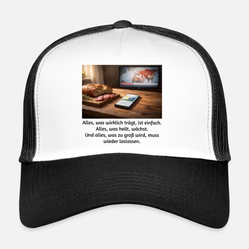 Tout ce qui porte vraiment est simple. Casquette trucker 