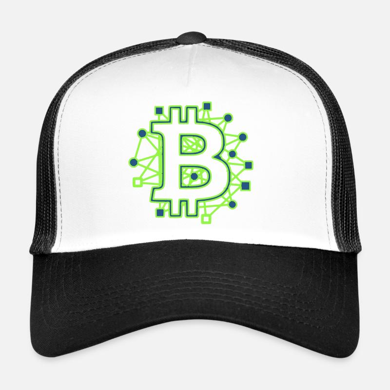 Bitcoin Platine Circuit Tech Krypto Trucker Cap
