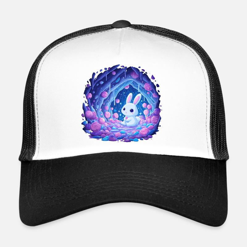 Mondschein Kaninchen im Rosenwald Trucker Cap