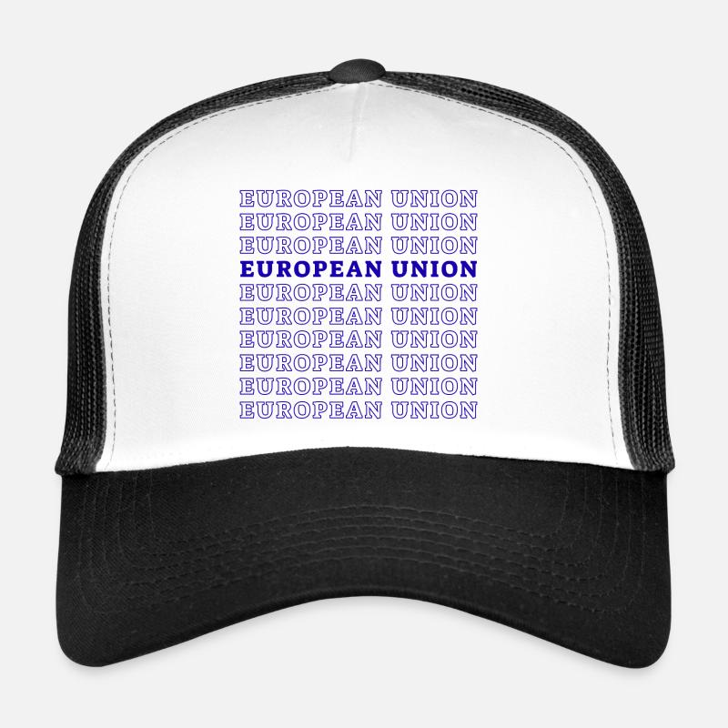 EUROPEAN UNION - Trucker Cap - white/black