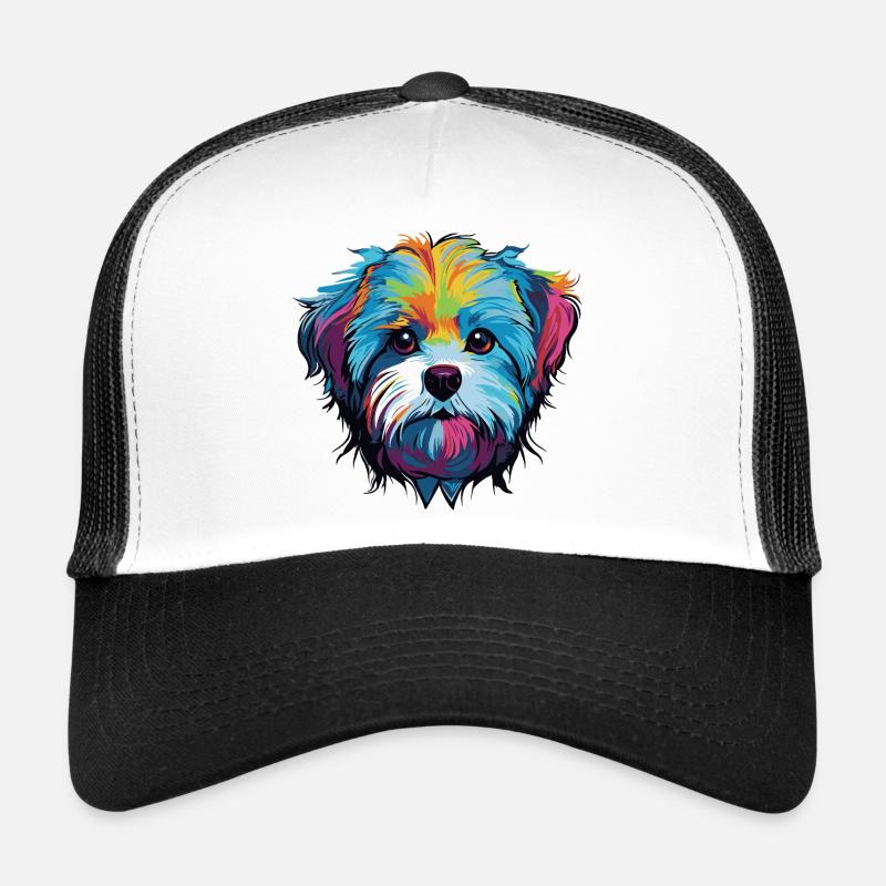 Tête de chien comique de chien Casquette trucker 