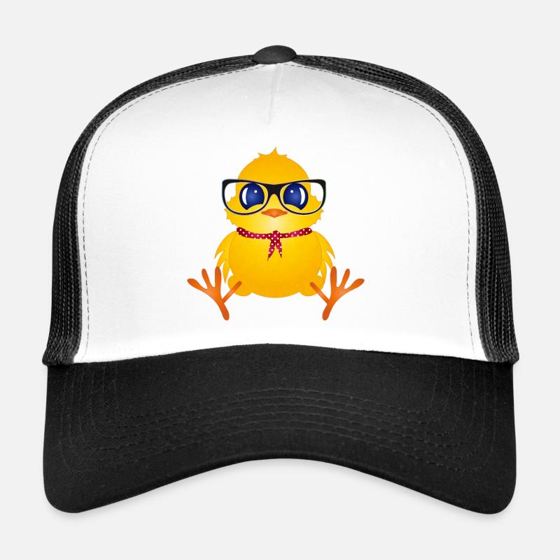 Cute chick with nerd glasses Trucker Cap