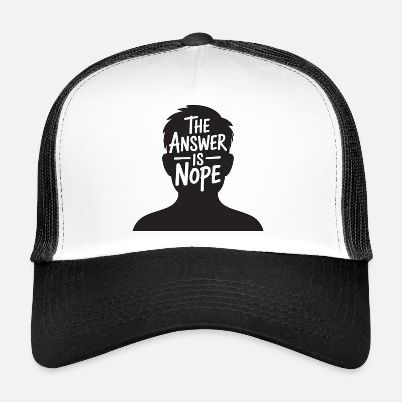 La réponse est non Casquette trucker 