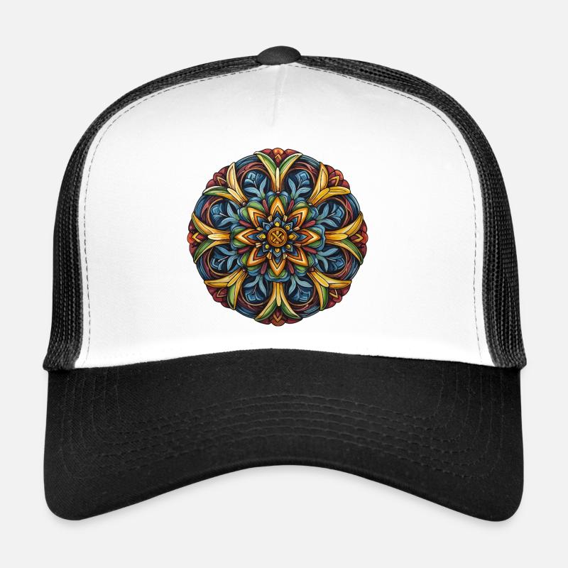 Kaléidoscope du Mandala des Fleurs Casquette trucker 